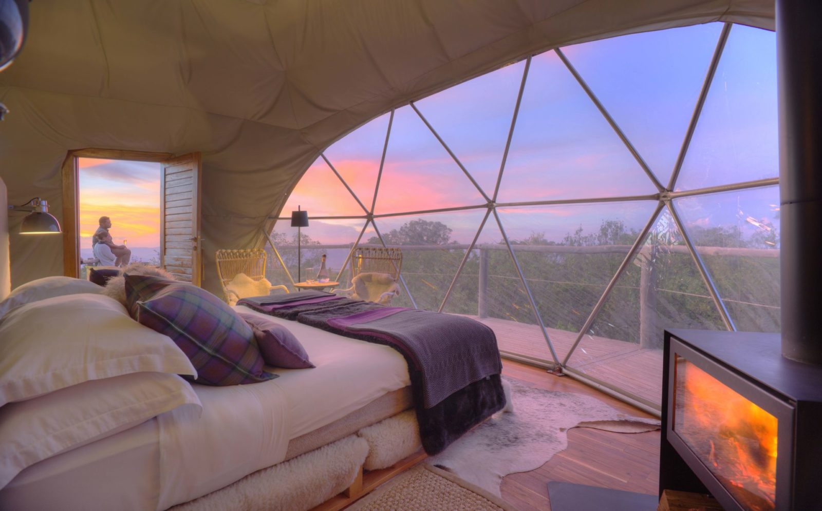 The Highlands honeymoon dome sunset1