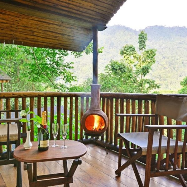 Photo of Buhoma Lodge in Bwindi National Park Uganda, view from the balcony
